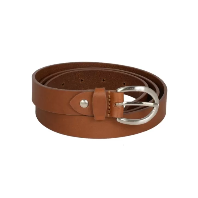 New Ceinture cuir - Ceinture cuir fine capuccino - Femme Ceinture Cuir Femme