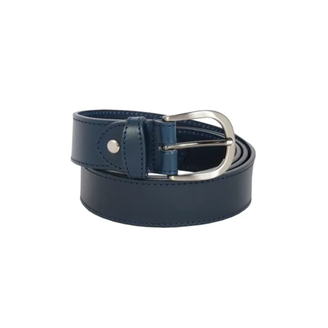 Online Ceinture cuir avec boucle arrondie - 35873 SP Femme Ceinture Cuir Femme