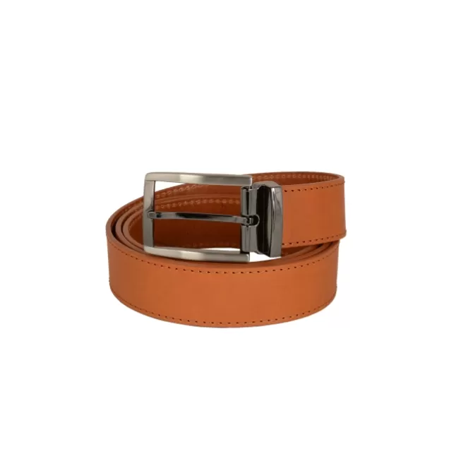 Cheap Ceinture Gold avec passant métal Homme Ceinture En Cuir