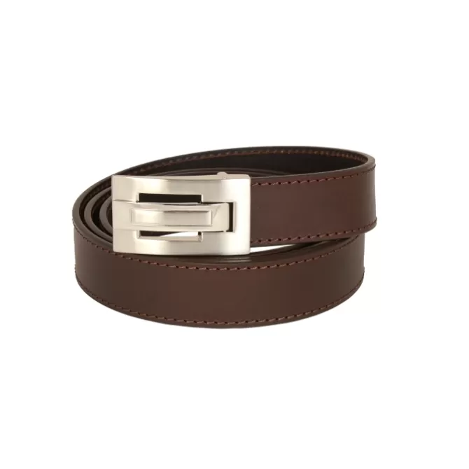 Discount Ceinture homme en cuir marron 35 mm : Élégance et Durabilité Homme Ceinture En Cuir