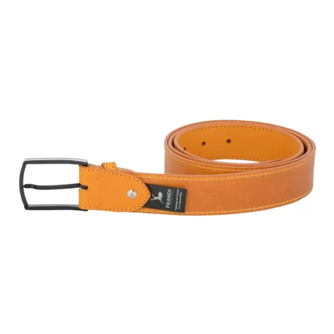 Cheap Ceinture jaune femme - Fabrication France Femme Ceinture Cuir Femme