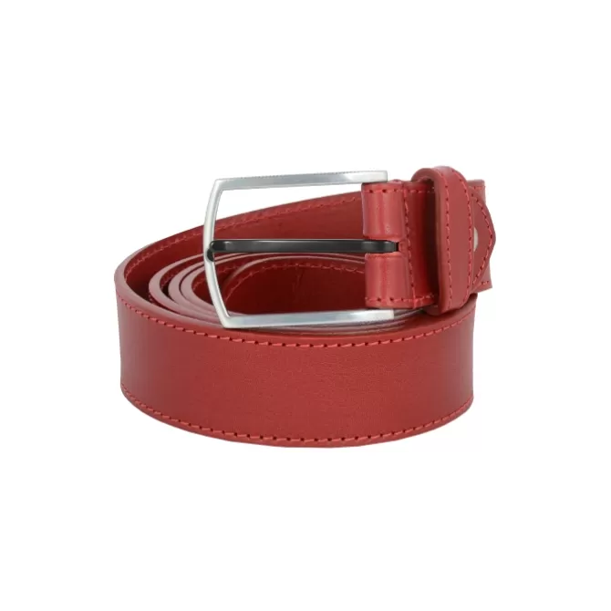 Hot Ceinture rouge en cuir - Fabrication Française Femme Ceinture Cuir Femme