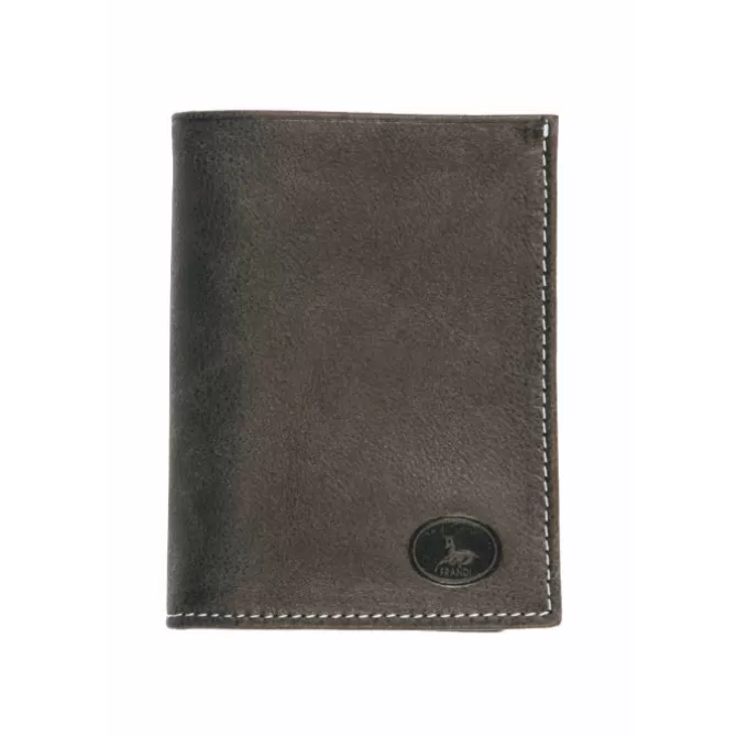 Flash Sale Mini portefeuille cuir gris - Homme Portefeuille Cuir