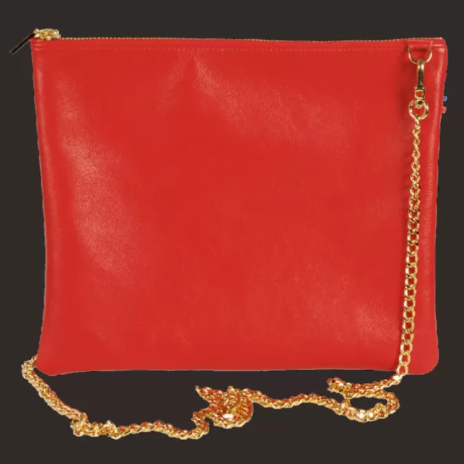 Best Sale Pochette femme cuir avec chaîne - Femme Pochette Cuir