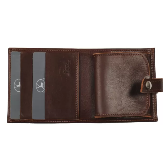 Online Porte monnaie marron avec patte - Homme Porte-Monnaie Cuir