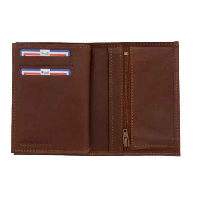 Cheap Portefeuille avec volet pour carte d'identité - Portefeuille 5939 Homme Portefeuille Cuir