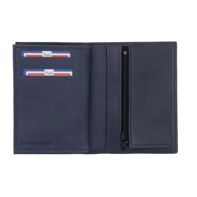 Cheap Portefeuille avec volet pour carte d'identité - Portefeuille 5939 Homme Portefeuille Cuir