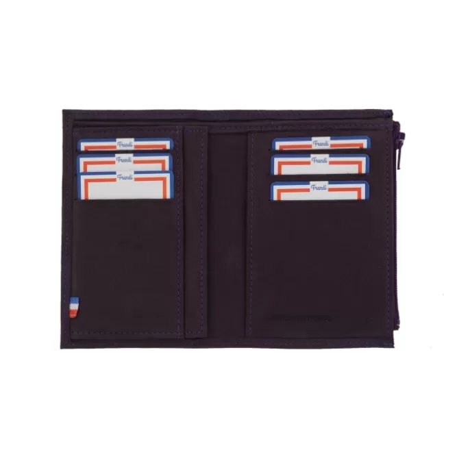 Cheap Portefeuille cuir femme - Portefeuille femme orange, violet ou rouge - 96469 Femme Portefeuille Cuir