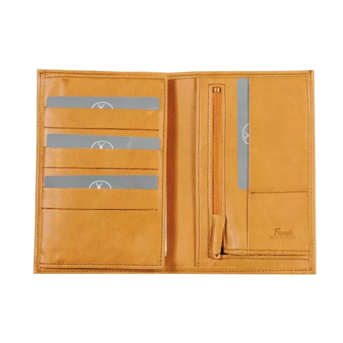 New Portefeuille cuir surpiqûre coloré - Homme Portefeuille Cuir