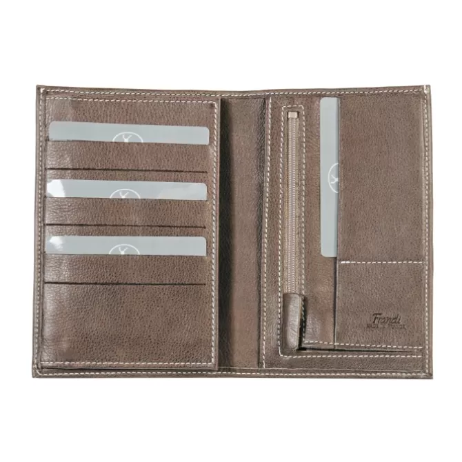 New Portefeuille cuir surpiqûre coloré - Homme Portefeuille Cuir
