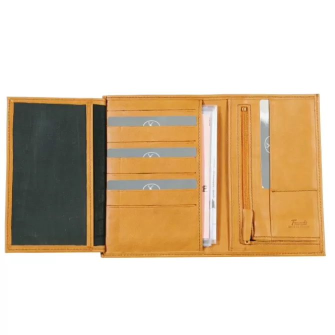 New Portefeuille cuir surpiqûre coloré - Homme Portefeuille Cuir
