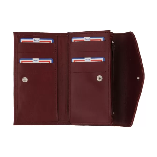 Flash Sale Portefeuille en cuir - Portefeuille femme rouge, bordeaux ou orange - .fr Femme Portefeuille Cuir