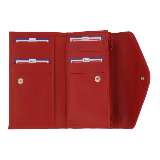 Flash Sale Portefeuille en cuir - Portefeuille femme rouge, bordeaux ou orange - .fr Femme Portefeuille Cuir