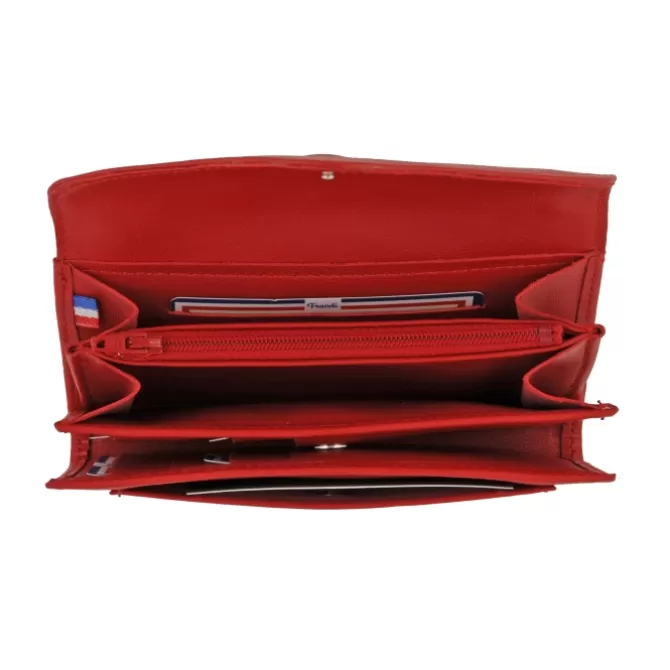 Flash Sale Portefeuille en cuir - Portefeuille femme rouge, bordeaux ou orange - .fr Femme Portefeuille Cuir