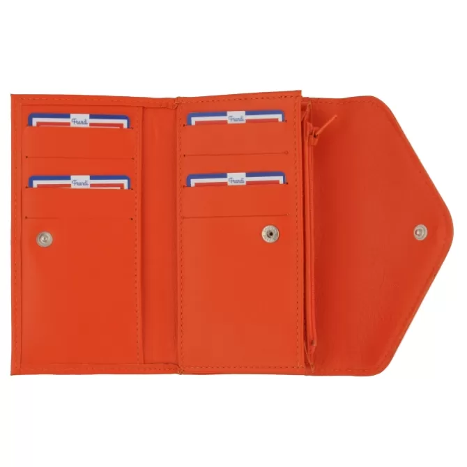 Flash Sale Portefeuille en cuir - Portefeuille femme rouge, bordeaux ou orange - .fr Femme Portefeuille Cuir