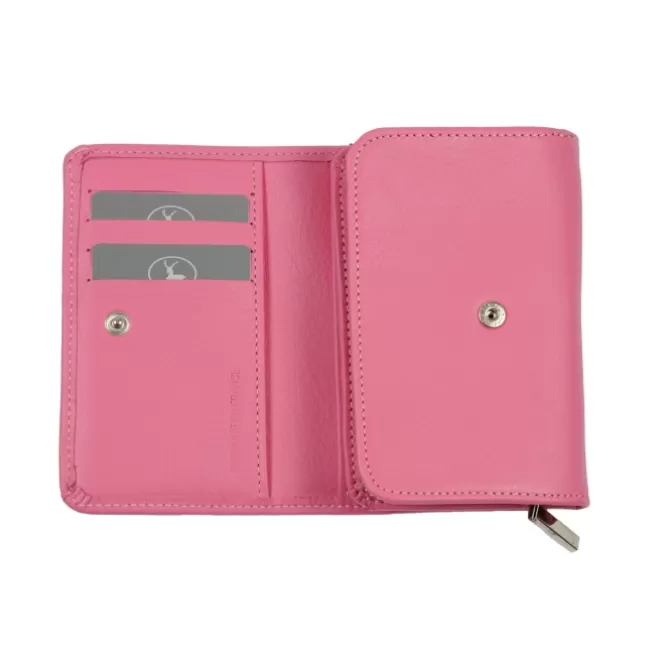 Shop Portefeuille zippé en cuir - Femme Portefeuille Cuir