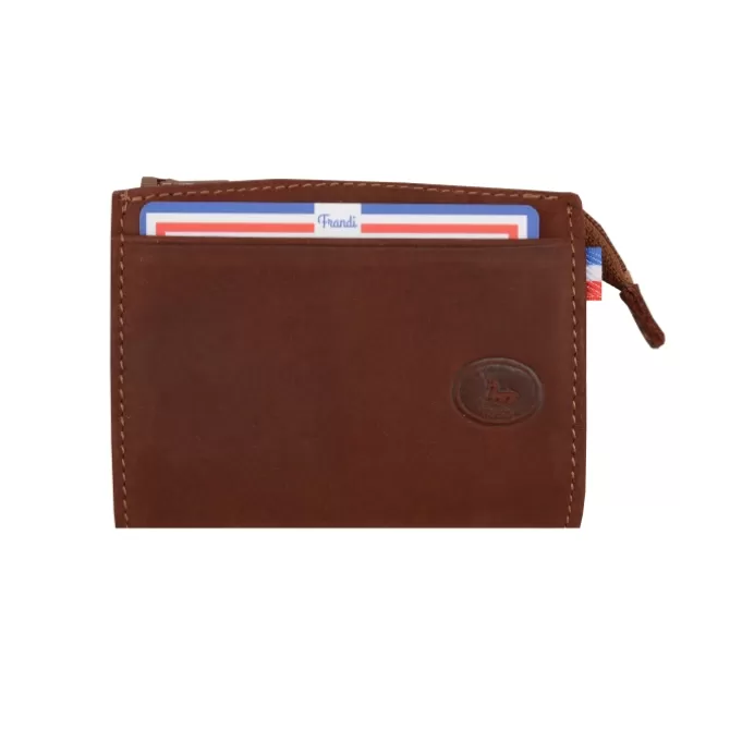 Outlet Porte-monnaie homme cuir marron foncé - Homme Porte-Monnaie Cuir