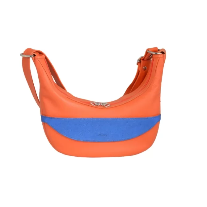 Shop Sac Francine Orange Femme Sac Cuir