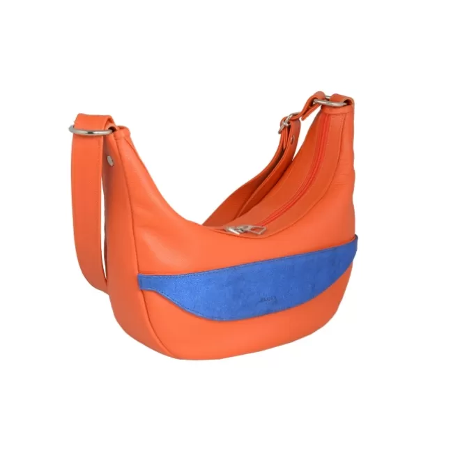 Shop Sac Francine Orange Femme Sac Cuir