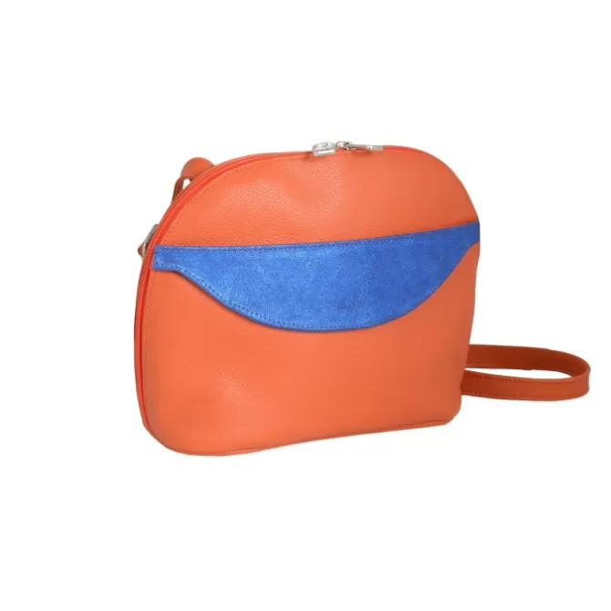 Outlet Sac Ida Made in France Orange Femme Sac Cuir