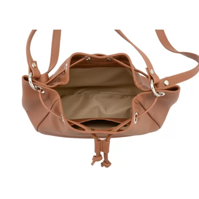 Sale Sac seau grainé Femme Sac Cuir